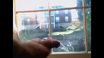 cought masterbating at window