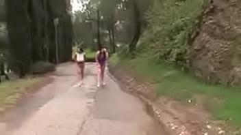 sexy girls jogging