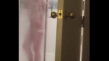 spying teen in shower