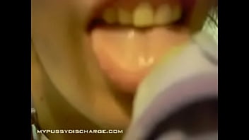 licking pussy discharge