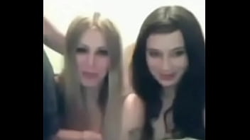 blonde brunette tease webcam