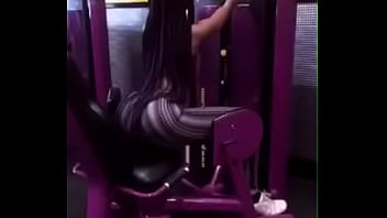 ebony at the gym