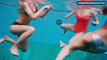 horny girls swimming