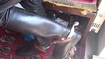 rubber ridingboots