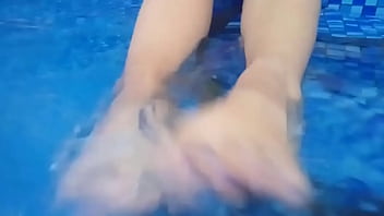 foot licking swimming pool