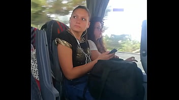 hot girl in bus