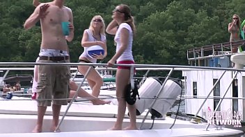 flashing topless boat teens
