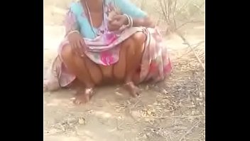 village aunty peeing