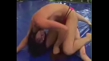 wrestle boy girl fight