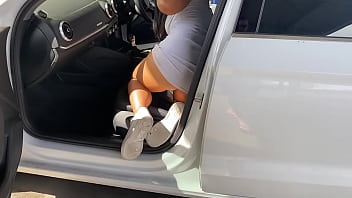 wife public flashing car