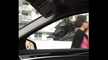 man masturbating in car