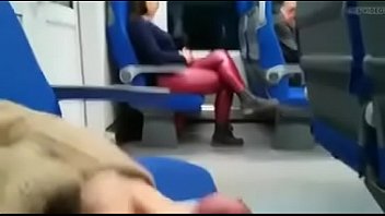 flashing in train