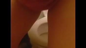 pussy naked piss toilet