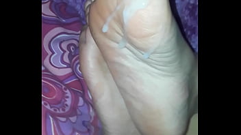 cum on white soles