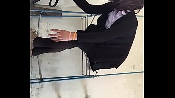 girl dress masturbates