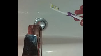 piss on toothbrush