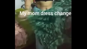 mom changing dress