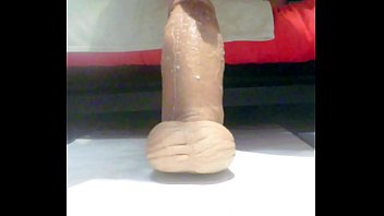 mounted dildo creampie