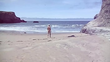 nude beach stroll