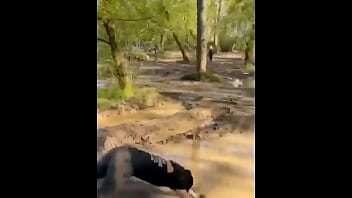 girls trapped in mud