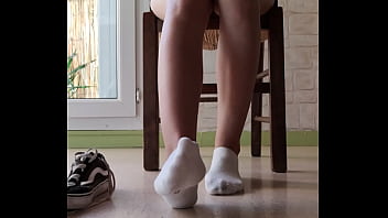 candid girl socks