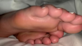 latina amateur footjob