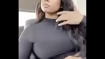 flashing tits in car