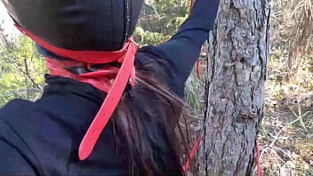 gagged outside