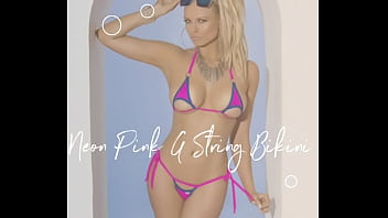 girl pooping bikini string