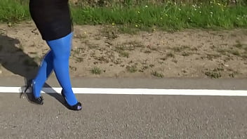 sexy pantyhose public