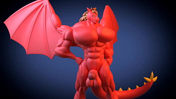 3d animated red