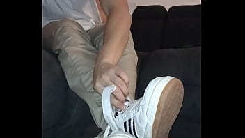 gay nylon foot worship