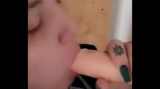 dildo gagging solo