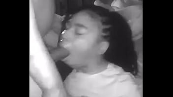 ebony teen gagging