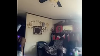 wife walks around house