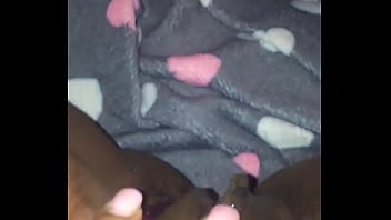 ebony fingering ass