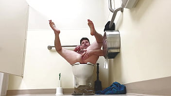 irl masturbates restroom voyeur