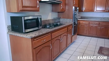 mom and stepson kitchen