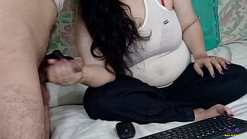 wife giving a handjob