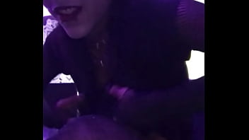 goth teen flashes tits