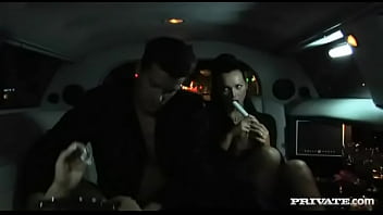 riding in a limo