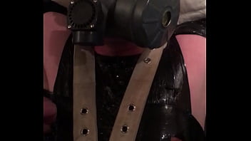 masked and diapered slave