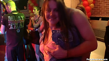 brunette gets groped