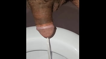 hard cock urinating