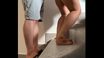 handjob stairs