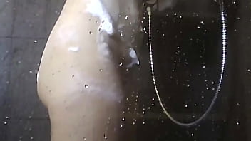 shaving pussy in shower