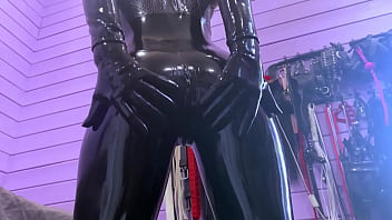 mistress pet latex suit