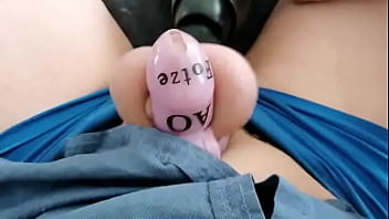 caged sissy clit