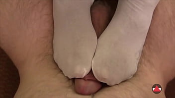 footjob pov cumshot