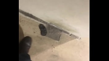 pissing in garage